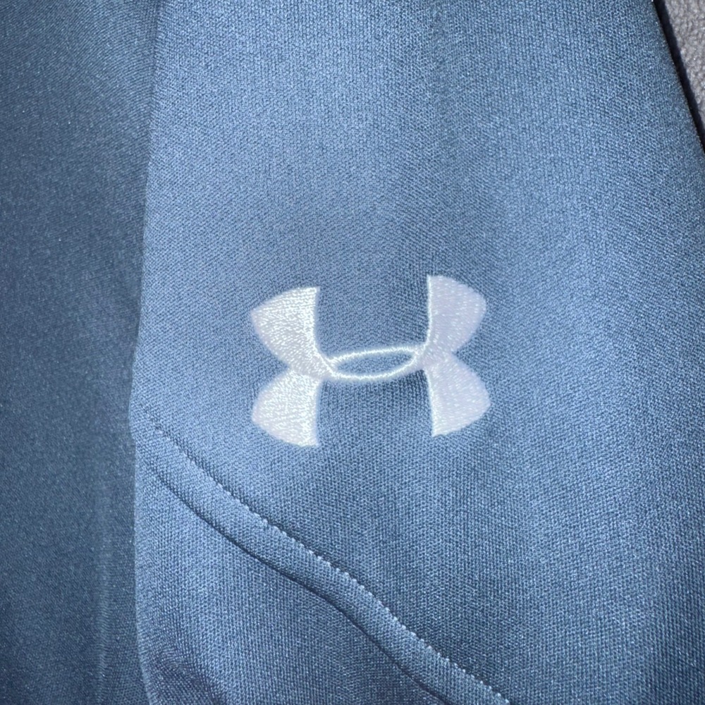 Mens Medium Under Armour Pullover Blue Excellent TPC Canyons Golf Quarter Zip - Picture 4 of 8